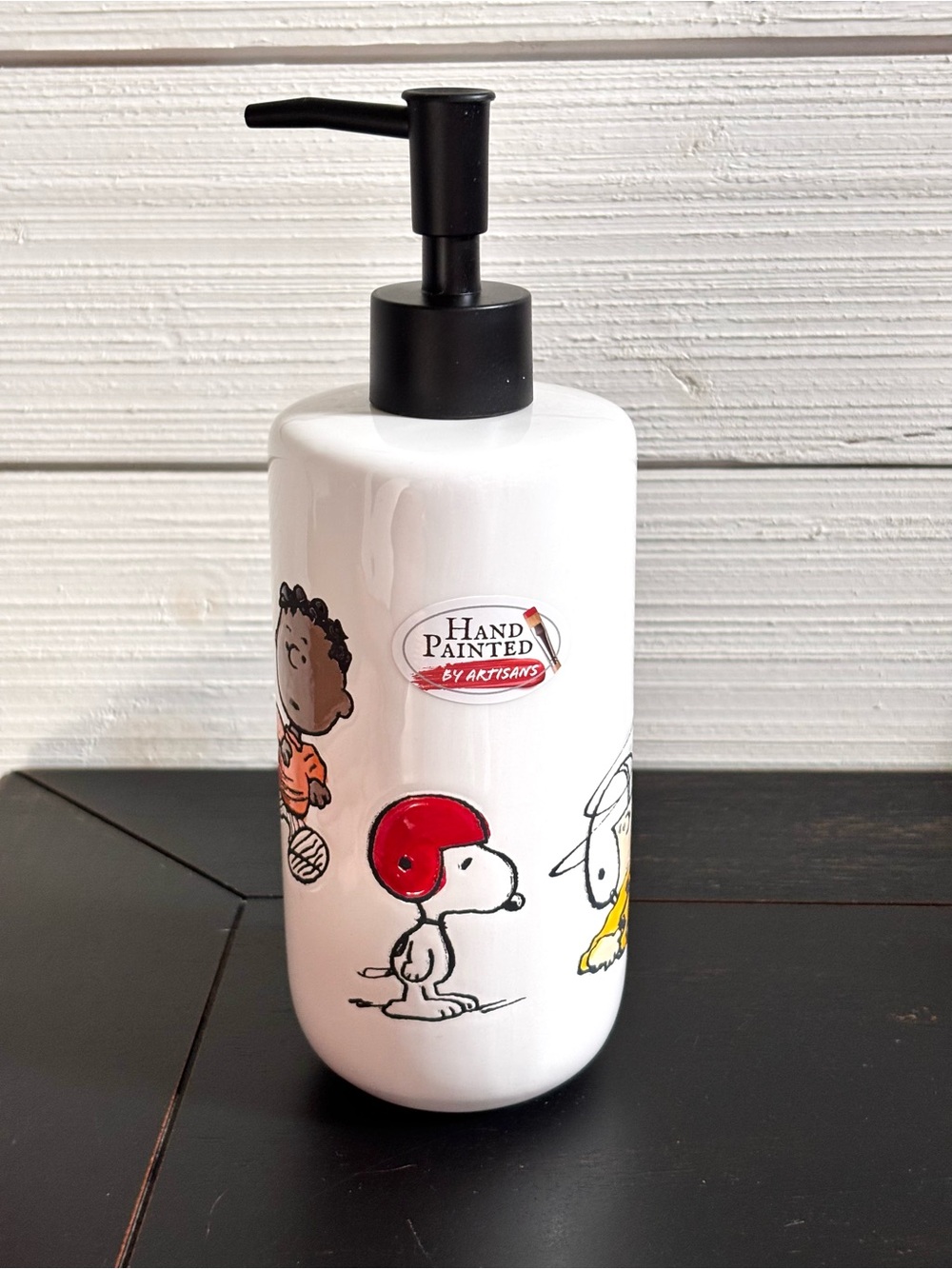 Peanuts Gang Snoopy Charlie Brown Football Soap Lotion Dispenser NEW